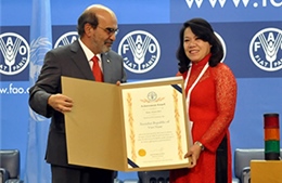 FAO vinh danh Việt Nam về thành tích xóa đói giảm nghèo